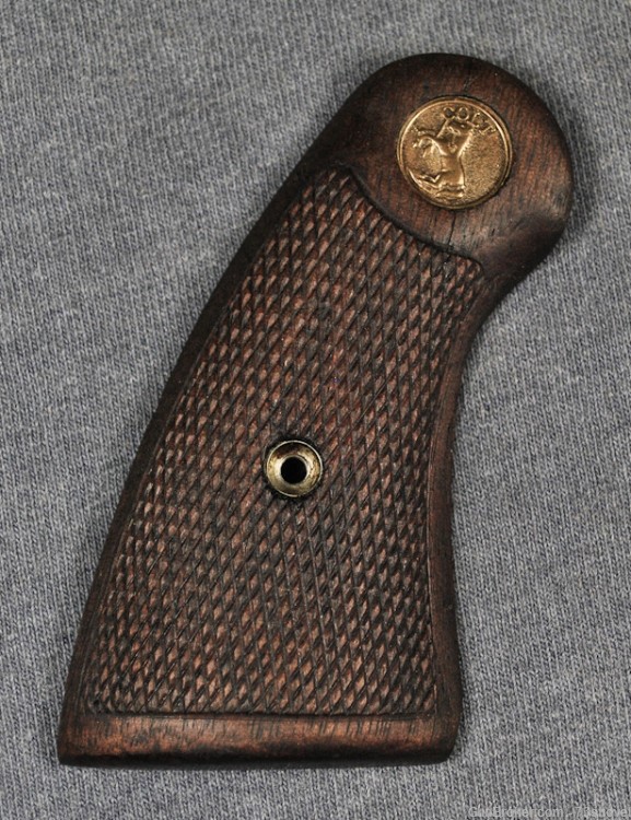 COLT FACTORY EARLY OFFICERS MODEL WALNUT GRIPS-img-1