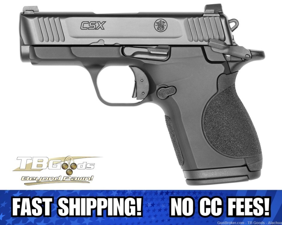 Smith & Wesson CSX 9mm 3.1" TS Black 2 mags 10/12 12615-img-1