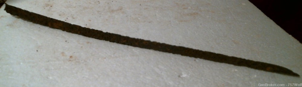 Civil War Battlefield Relic Blade Only Of Enfield Triangular Socket Bayonet-img-0