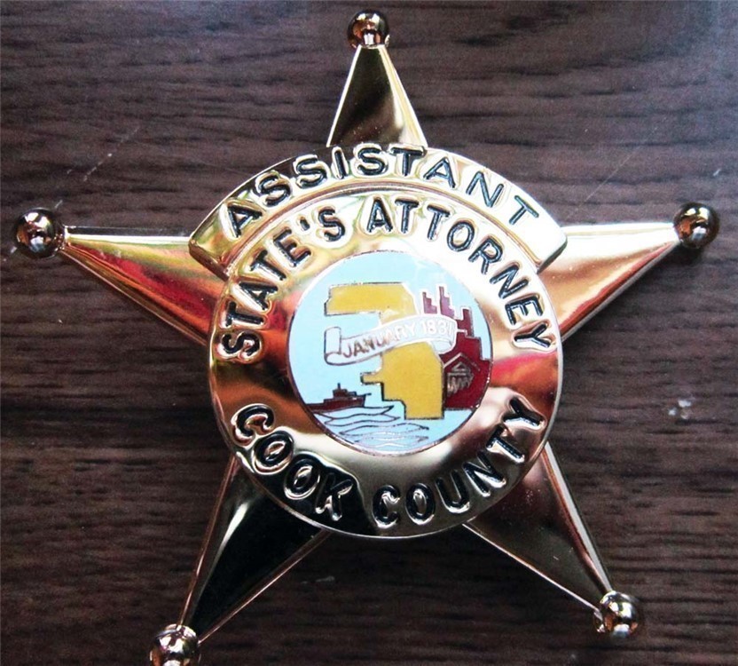 Badge Cook County Ill Asst States Attorney, gold, order-img-1