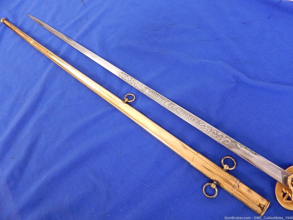 1900s-20s Knights Templar Fraternal Sword with Scabbard-img-9