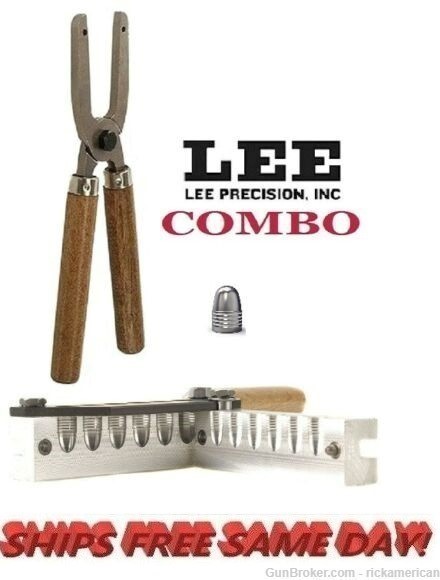 Lee COMBO 6-Cavity Bullet Mold 45 ACP / 45 Colt + Mold Handles! 90350-img-0