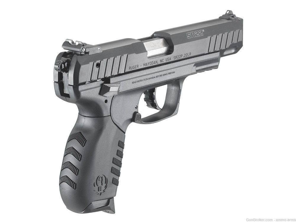 Ruger SR22 .22 LR 4.5" Stainless 10 Rounds Black 3620-img-3