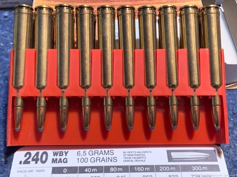 20 rounds of Norma 240 Weatherby Magnum 240 Wby Mag ammo-img-2