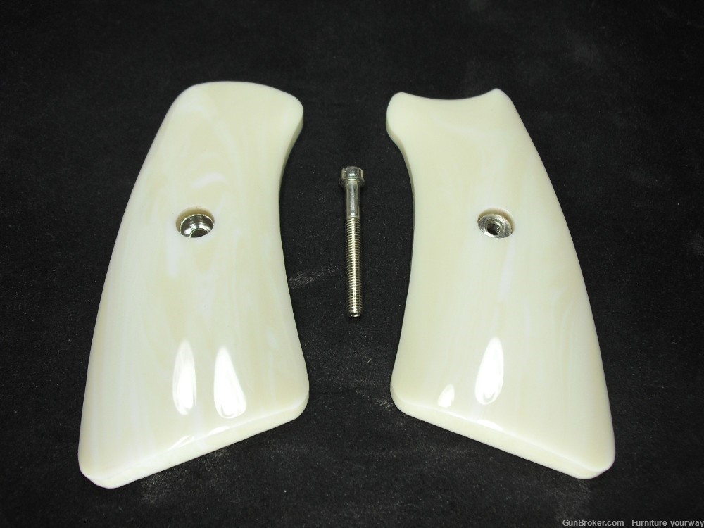 Ivory Ruger Gp100 Grip Inserts-img-0
