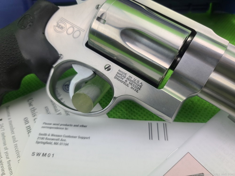 Smith & Wesson 500 MAGNUM * RARE HALF LUG PORTED BARREL 163565 BORN 2015 -img-11