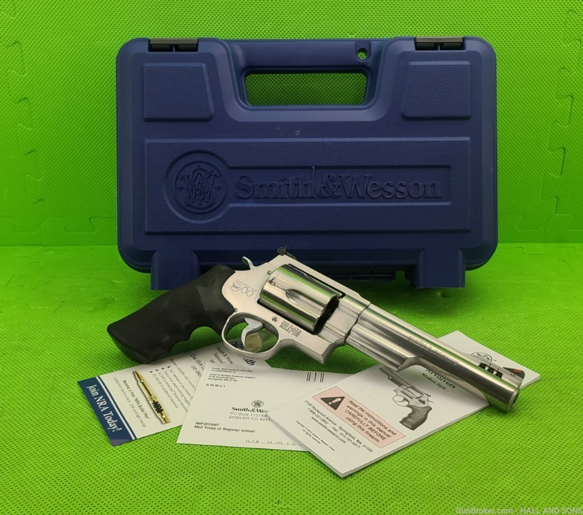 Smith & Wesson 500 MAGNUM * RARE HALF LUG PORTED BARREL 163565 BORN 2015 -img-2