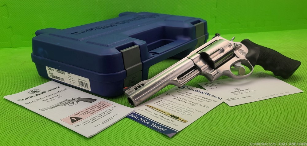 Smith & Wesson 500 MAGNUM * RARE HALF LUG PORTED BARREL 163565 BORN 2015 -img-0