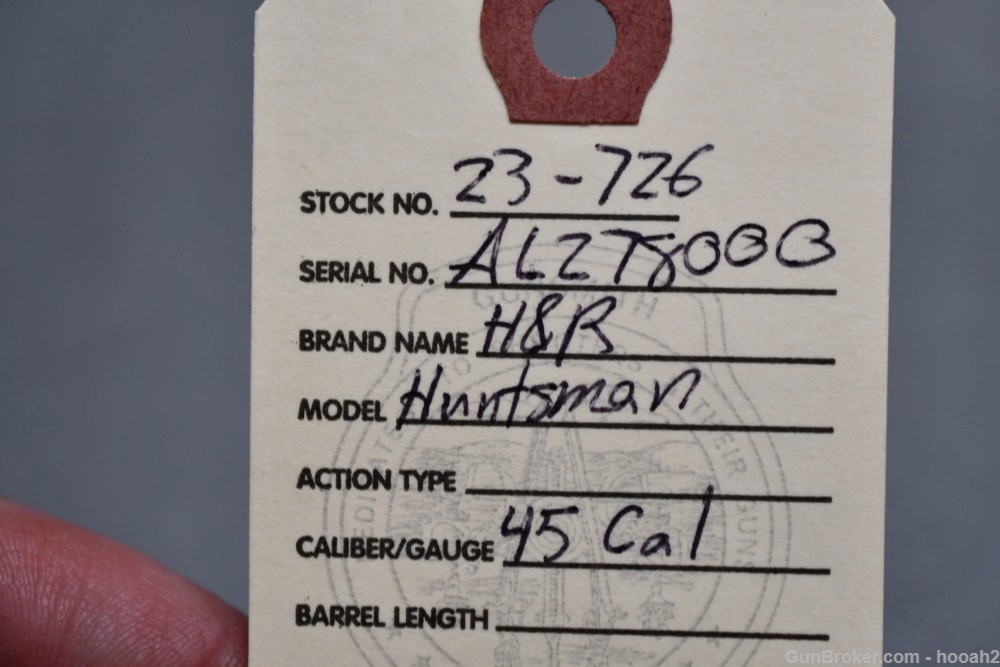 Harrington & Richardson H&R Huntsman 45 Cal Muzzle Loader FFL Req READ-img-1