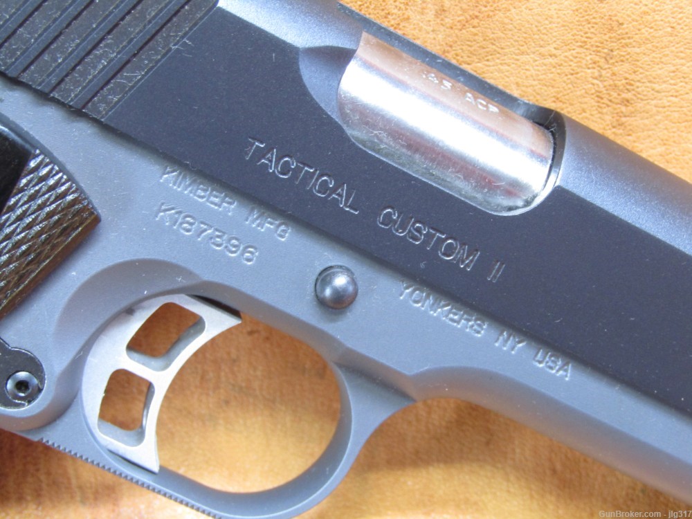 Kimber Tactical Custom II 1911 45 ACP Semi Auto Pistol Ambi Thumb Safety-img-5