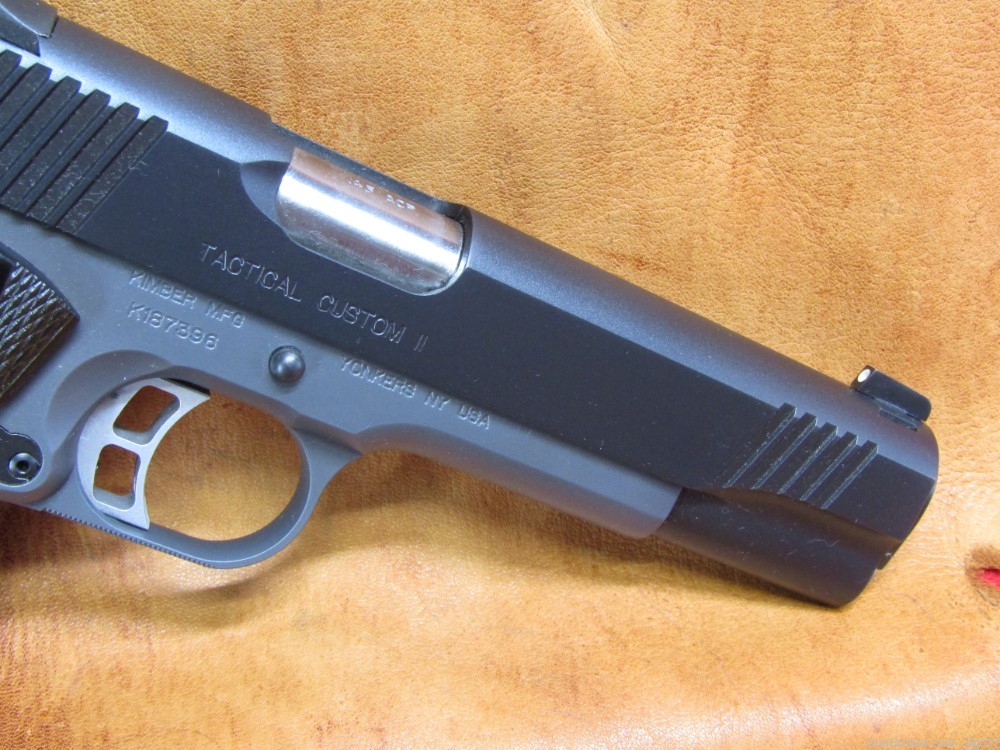 Kimber Tactical Custom II 1911 45 ACP Semi Auto Pistol Ambi Thumb Safety-img-4