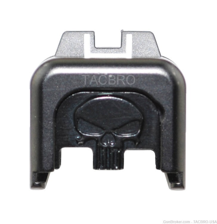 TACBRO 3D Punisher Aluminum Slide Rear Cover Back Plate Fit Glock Gen 1-5-img-0