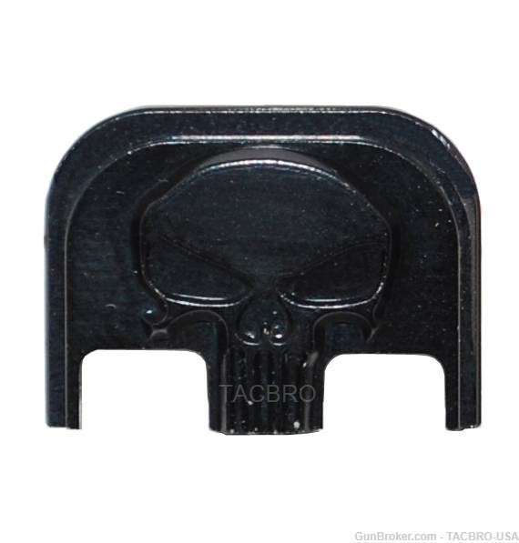TACBRO 3D Punisher Aluminum Slide Rear Cover Back Plate Fit Glock Gen 1-5-img-1