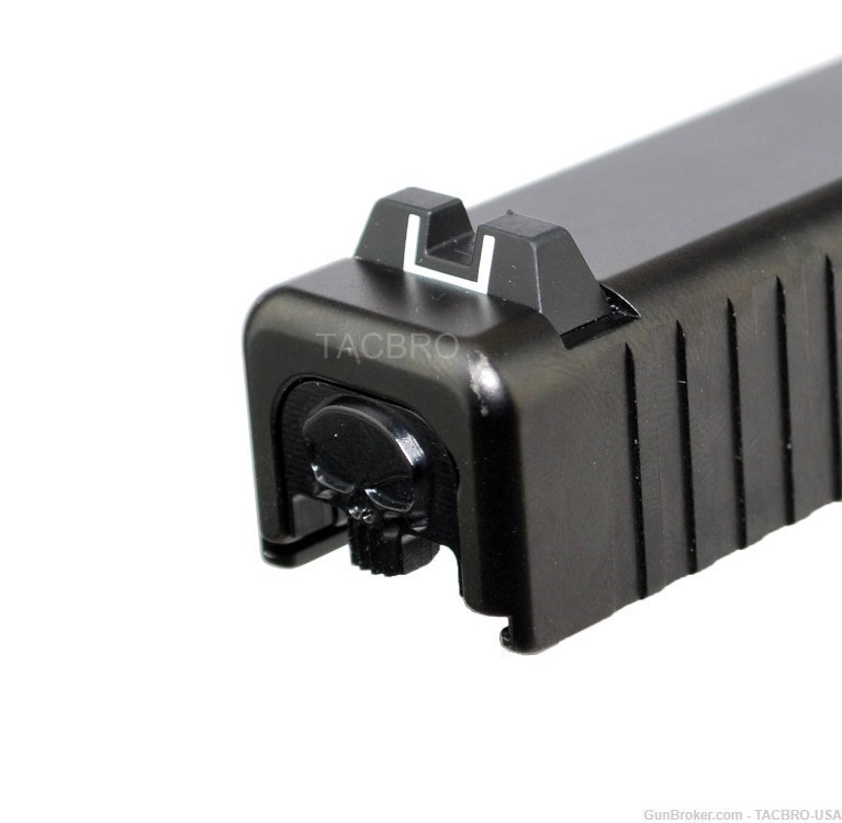 TACBRO 3D Punisher Aluminum Slide Rear Cover Back Plate Fit Glock Gen 1-5-img-3