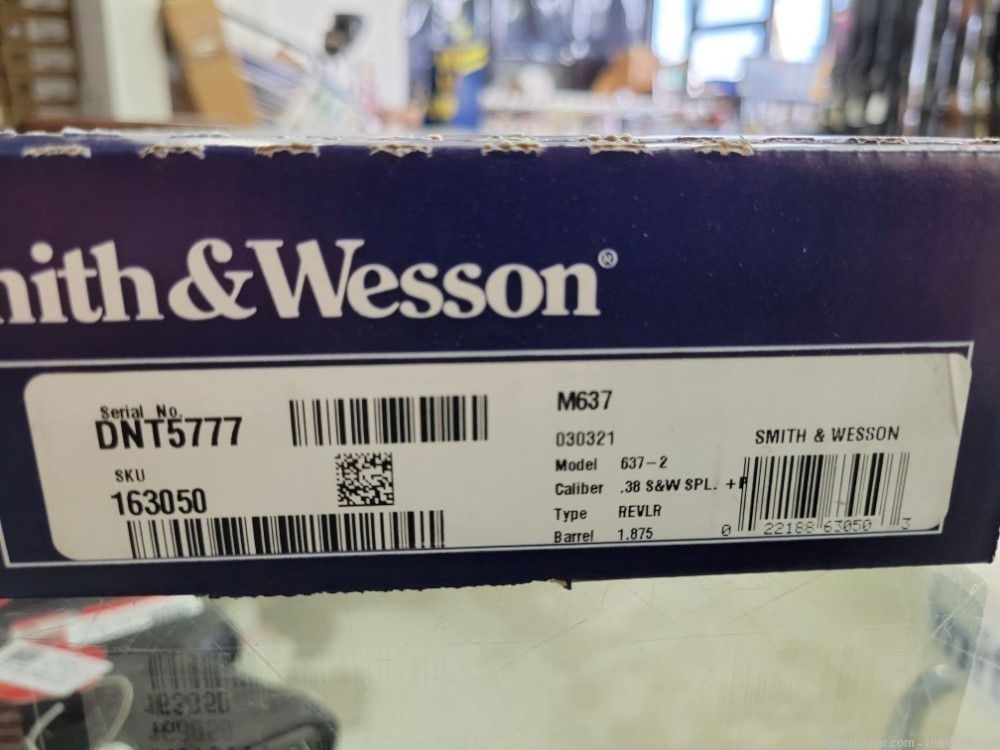 Smith & Wesson M637-2 S&W M637 637 Stainless 5 Shot 38 SPL +P 163050-img-6