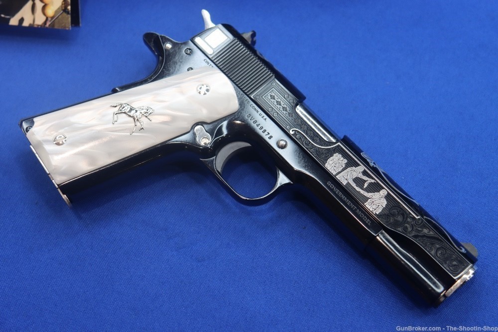 Colt 1911 JOSE MORELOS Pistol 38 SUPER 1 of 200 Mexico SILVER ENGRAVED NEW-img-10
