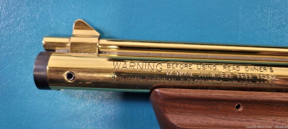 Rare Benjamin Sheridan 50th Ann H20PB Brass Air Pistol Provenance 936-img-11