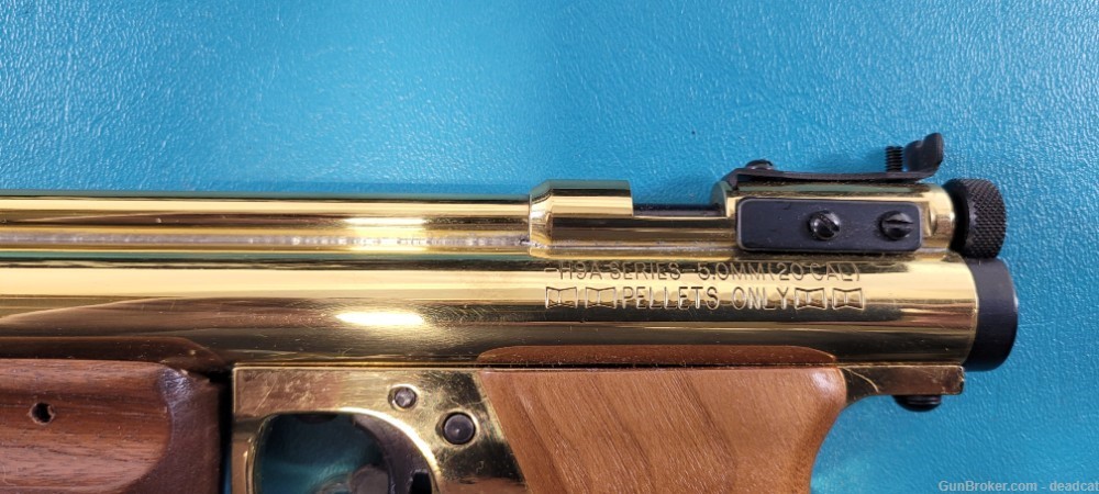 Rare Benjamin Sheridan 50th Ann H20PB Brass Air Pistol Provenance 936-img-10