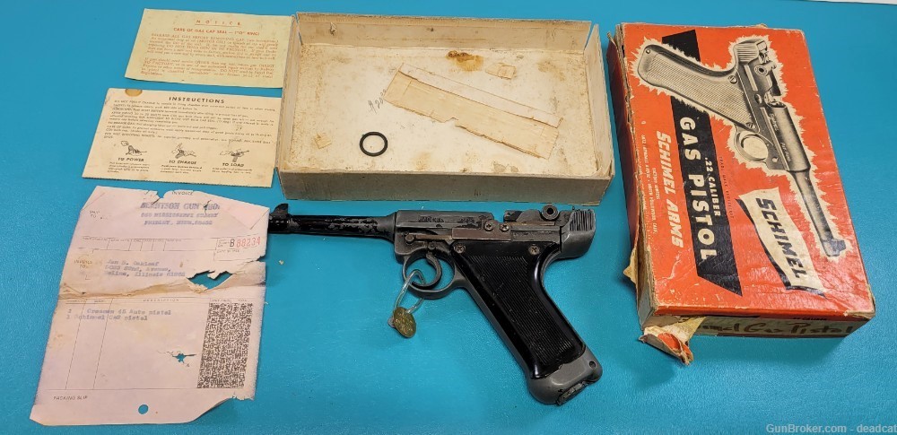 Vintage Schimel Air Pistol CO2 GP22 Box Paperwork + Provenance 319-img-0