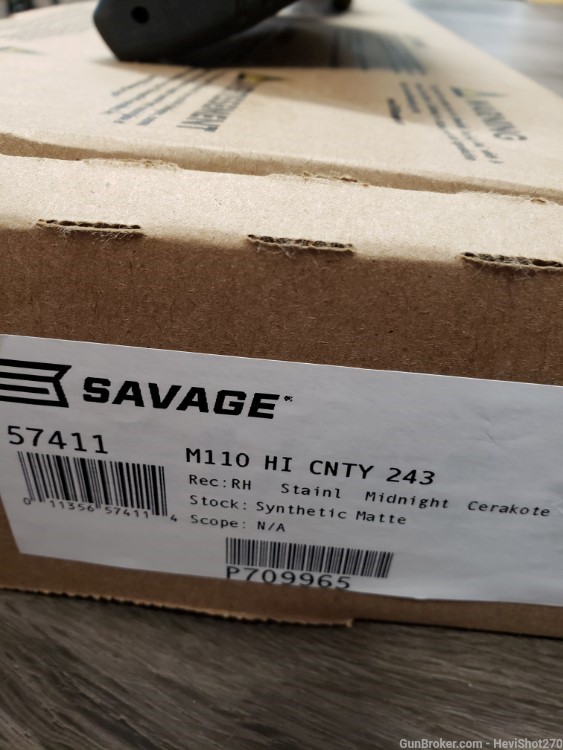 NEW Savage 110 High Country 243 Win Bronze Fluted NO CC FEES! 57411-img-8