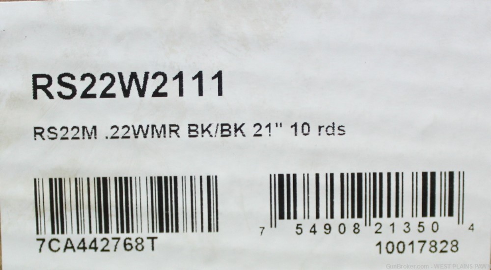 NIB ROSSI RS22 SEMI AUTO RIFLE, .22 WMR, 21" BRL, 10 RND,RS22W2111-img-3
