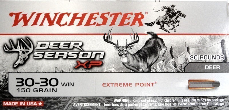 Winchester 30-30 Deer Season 150 gr Extreme Point Bullet 20 Rd Box #X3030DS-img-5
