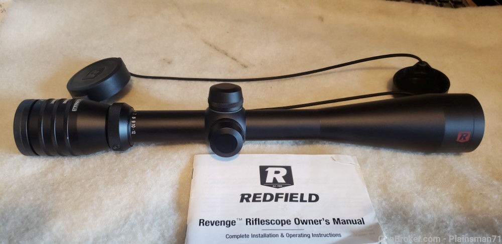 Redfield Revenge 4-12x42 Accu-Range Varmint 1 inch rifle scope like new no -img-1
