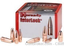 Hornady .458" 350gr Round Nose Interlock Bullets (100)----------E-img-0