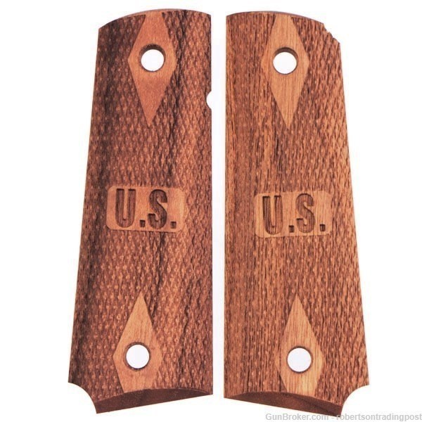Sig Ltd. Ed. U.S. Marked Cartouched Grips for Colt 1911 Government .45 AUTO-img-1