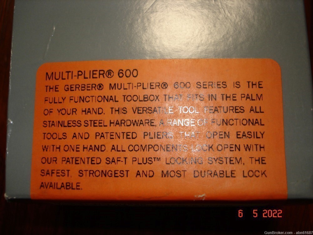 Gerber Multiplier 600 multi tool with case NIB model#07530-img-2