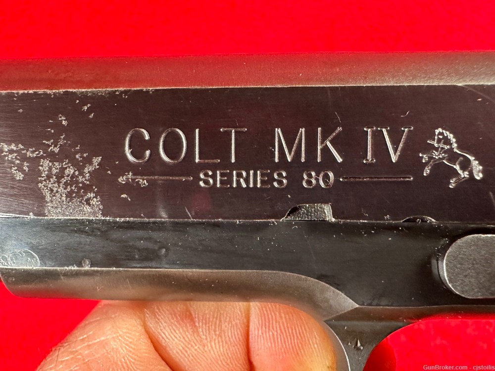 Colt MK IV Series 80 45 Auto 1911 Government Model Pistol-img-2