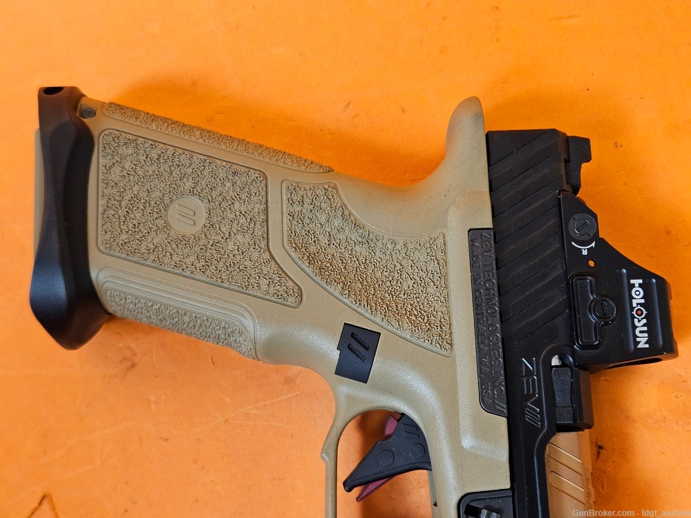ZEV Technologies OZ9C Elite 9mm FDE Pistol OZ9 Compact With Upgrades, Case-img-1