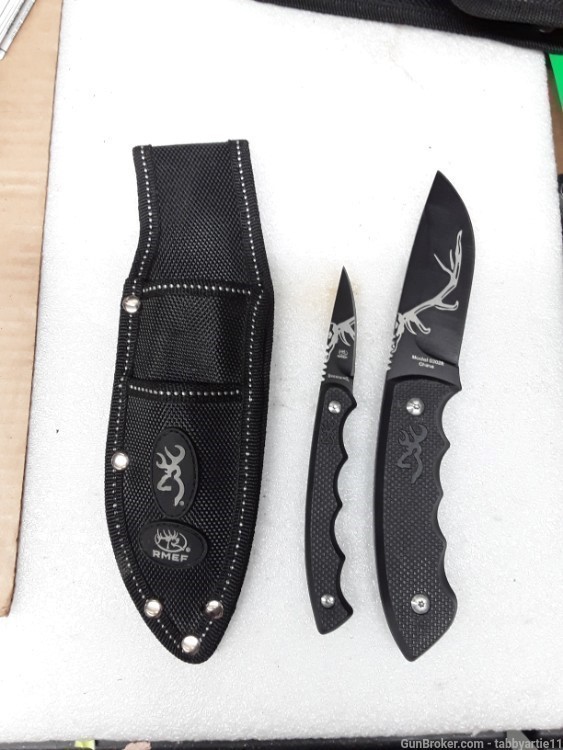 Browning 0302R 2 knives and sheath -img-0