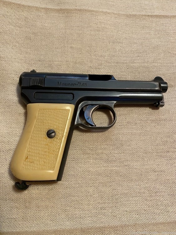 Mauser Model 1914 Semi-Auto Pistol, 32ACP - w/ 3 mags and 3 grips - C&R-img-1