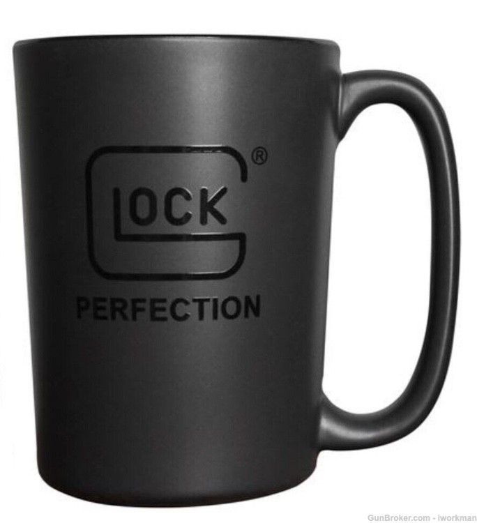 Glock"Perfection" Coffee Mug , Limited Edition Black with Glossy Glock logo-img-0