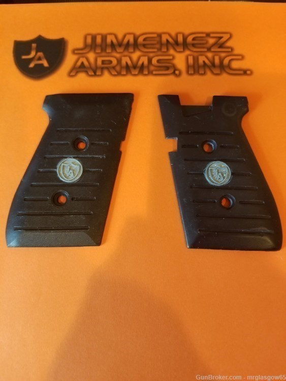 Jimenez Arms J9, JA9, JA LC380 Black Grips with Medallions-img-0