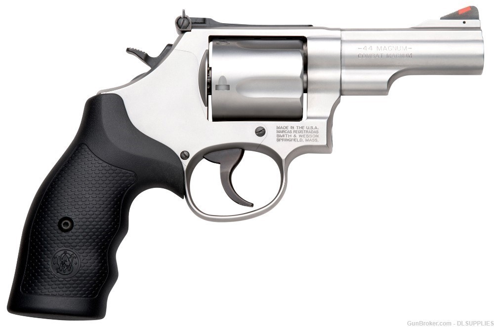 SMITH AND WESSON S&W MODEL 69 COMBAT MAGNUM STAINLESS 2.75" BBL .44 MAG-img-0