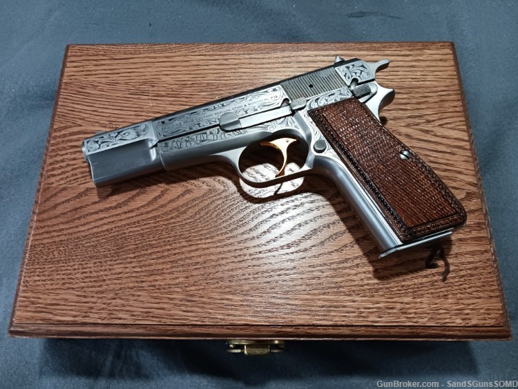 RARE! BROWNING HIGH POWER HI-POWER 9MM CLASSIC ENGRAVED PISTOL 1 OF 5000-img-2