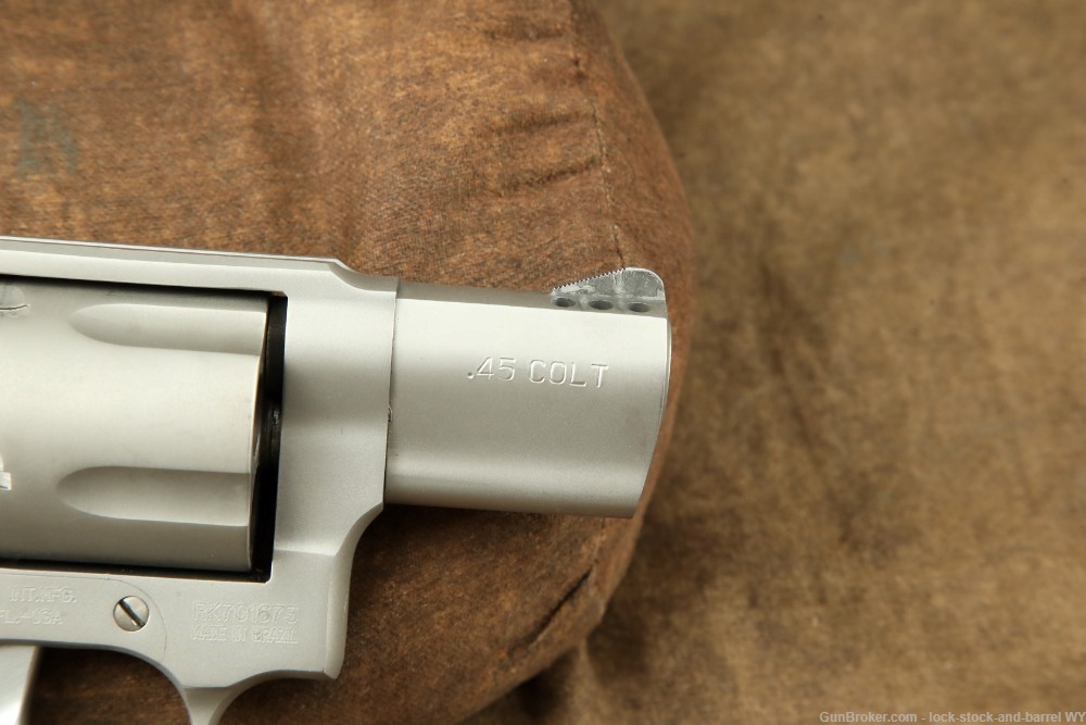 Taurus 450 45 Colt 45 Lc 2” Dasa Snub Nose Ported Revolver Stainless