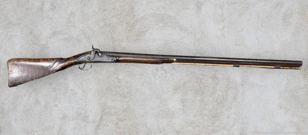 Early American Club Butt Percussion Fowler Muzzleloader-img-0