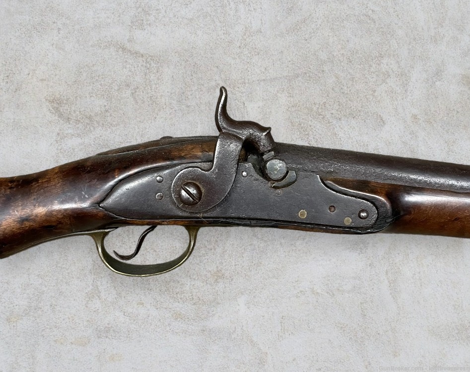 Early American Club Butt Percussion Fowler Muzzleloader-img-1