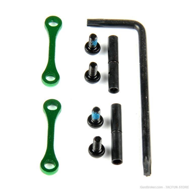 GREEN Complete Anti Walk Rotation Pins Kit Set .154" .223/5.56/.308-img-0