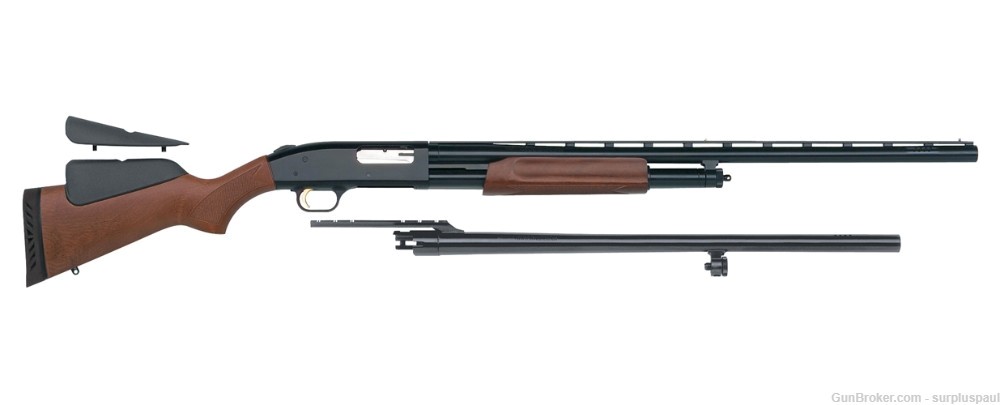 Mossberg 500 Field / Deer Combo 12 Gauge 24"/28" Pump Action Shotgun 54243 -img-0