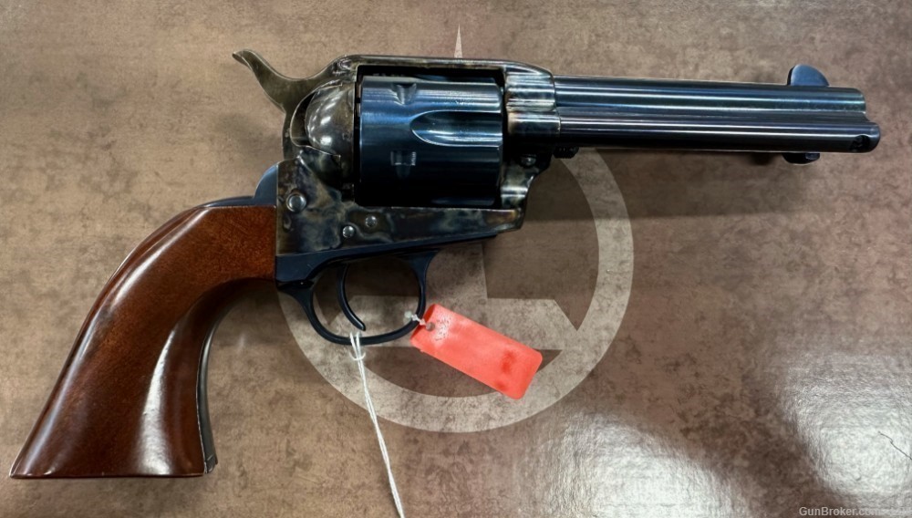 A. Uberti Cattleman .357 Mag 4.75" Barrel Charcoal Blue and Color Case.-img-1