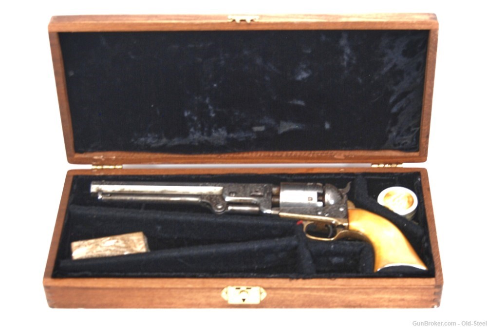 Antique Colt 1851 Navy Revolver w/Gustav Young Engravings William P Maulsby-img-0