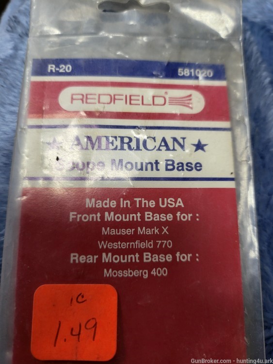 Redfield American Scope Mount Base R-20 #581020 -img-1