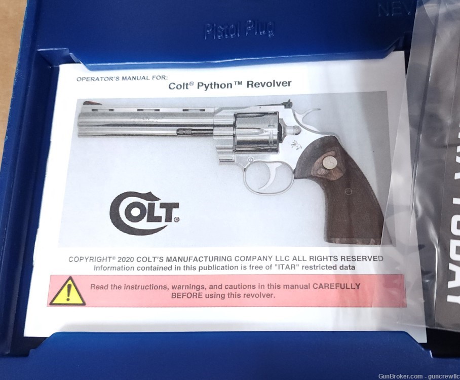 Colt python bp4wts blued blue 357mag brand new 2024 stunner 4 25