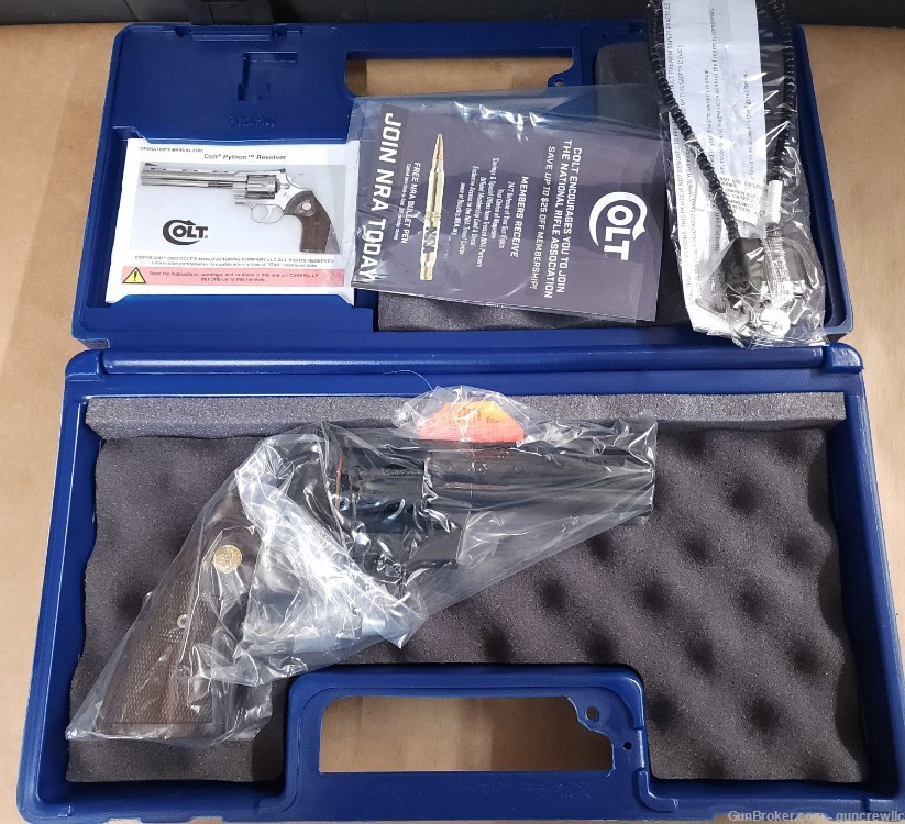 Colt python bp4wts blued blue 357mag brand new 2024 stunner 4 25