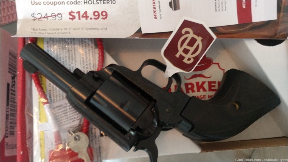 Heritage Arms Barkeep 22 LR Caliber Revolver 2.68in Black Oxide Finish -img-4
