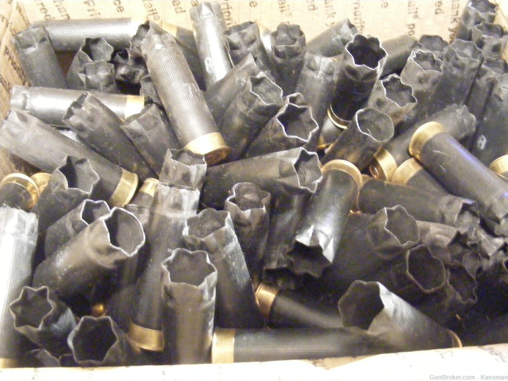 200 Black Remington 12 Gauge Empty Hulls for Shotgun Reloader -img-0